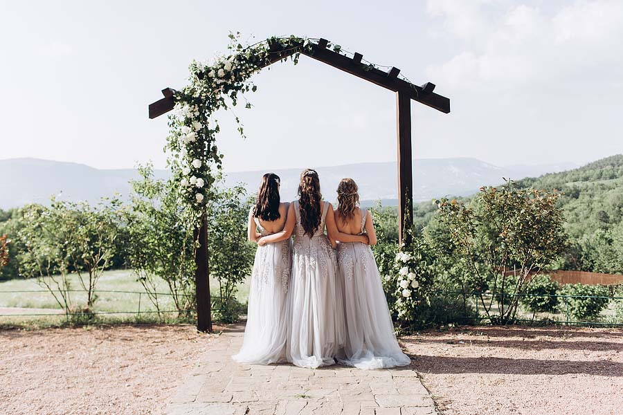 Here's some advice when planning dresses for the bridesmaids.